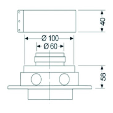 SAUNIER DUVAL 0020257015 BOQUILLA SORTIDA REALÇADA C/T d.60/100mm